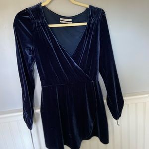 Velvet Romper - Midnight Blue